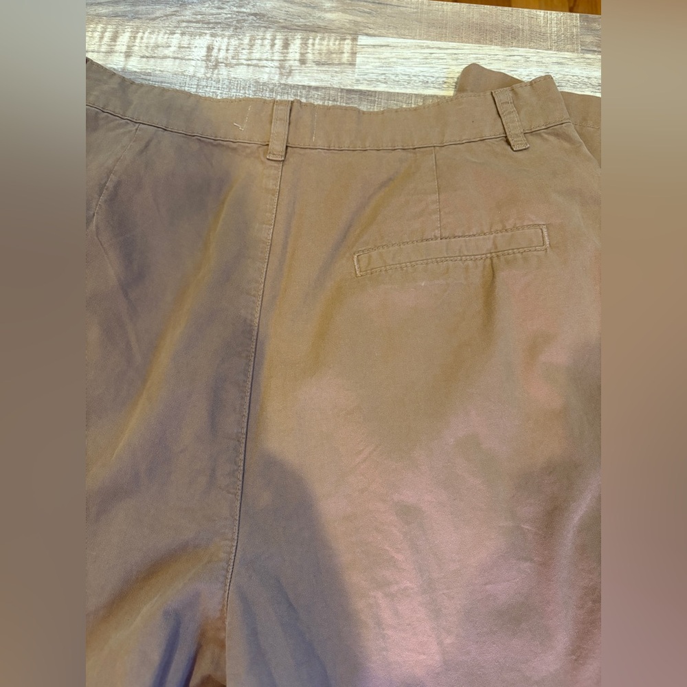 Frame Pleat Front Wide Leg Camel Chinos/Pants - Picture 11 of 16